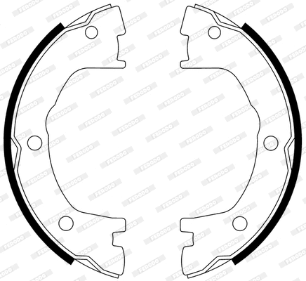 Brake Shoe Set, parking brake