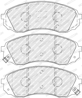 Brake Pad Set, disc brake (FVR5115)