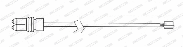 Warning Contact, brake pad wear (FWI338)