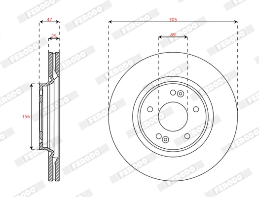 Brake Disc (DDF2718C)