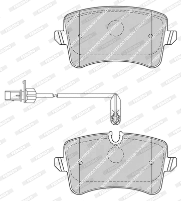 Brake Pad Set, disc brake (FDB4410)