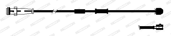 Warning Contact, brake pad wear (FWI289)