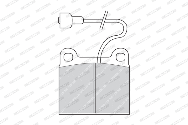 Brake Pad Set, disc brake (FDB190)