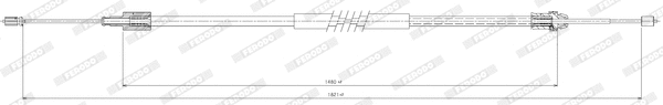 Cable Pull, parking brake (FHB432421)