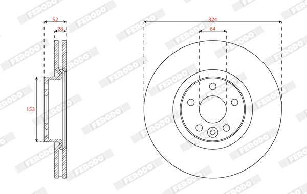 Brake Disc (DDF2672C)
