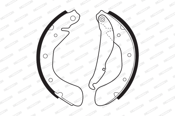 Brake Shoe Set (FSB334)