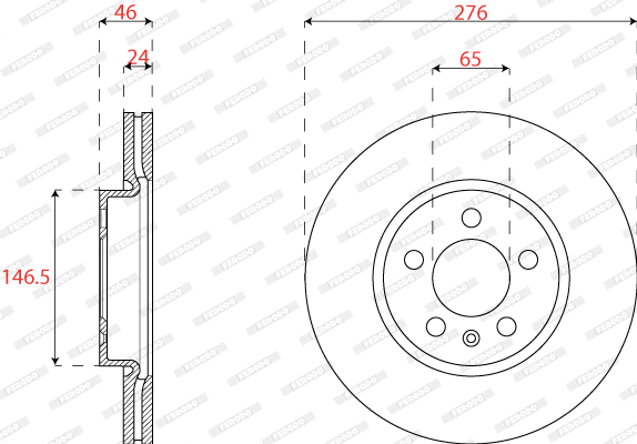 Brake Disc (DDF2664C)