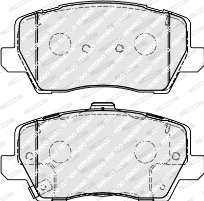 Brake Pad Set, disc brake (FDB5037)
