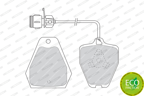 Brake Pad Set, disc brake (FDB985)