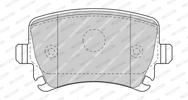 Brake Pad Set, disc brake (FDB5107)
