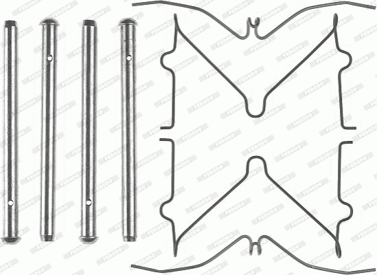 Accessory Kit, disc brake pad (FBA503)