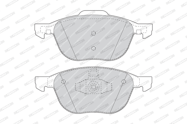 Brake Pad Set, disc brake (FDB1594W)