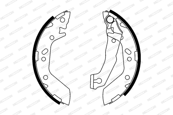 Brake Shoe Set (FSB606)