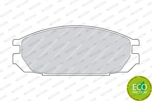 Brake Pad Set, disc brake (FDB937)