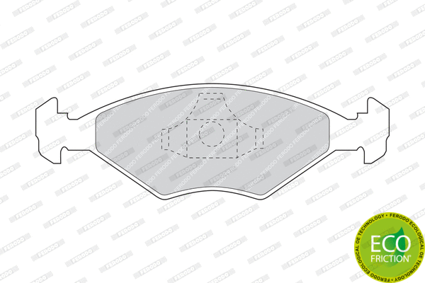 Brake Pad Set, disc brake (FDB896)
