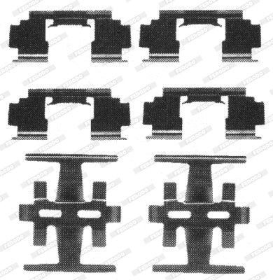 Accessory Kit, disc brake pad (FBA479)