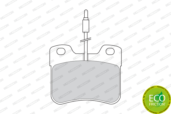 Brake Pad Set, disc brake (FDB745)