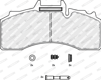 Brake Pad Set, disc brake (FCV4282B)