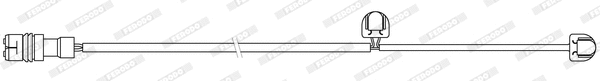 Warning Contact, brake pad wear (FWI381)