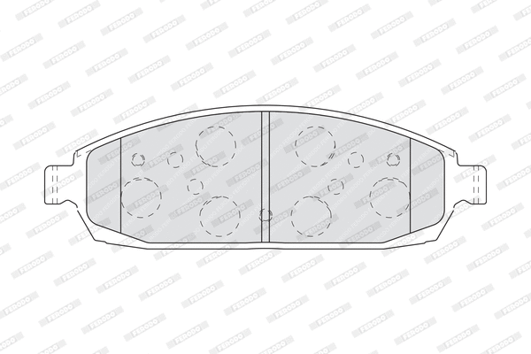 Brake Pad Set, disc brake (FDB4002)