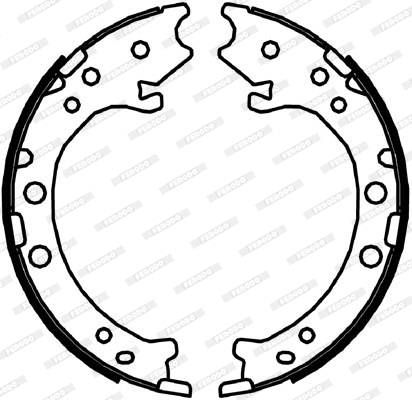 Brake Shoe Set, parking brake (FSB4044)