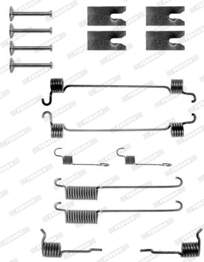 Accessory Kit, brake shoes (FBA82)
