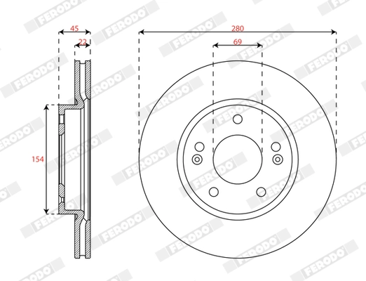 Brake Disc (DDF3056C)