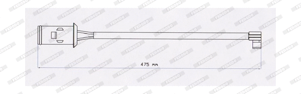 Warning Contact, brake pad wear (FAI119)