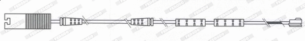 Warning Contact, brake pad wear (FWI359)