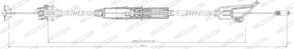 Cable Pull, clutch control (FCC422738)