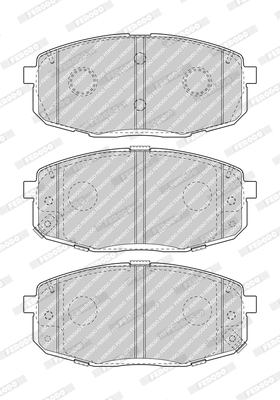 Brake Pad Set, disc brake (FDB5038)