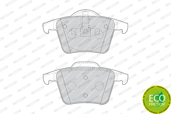 Brake Pad Set, disc brake (FDB1632)