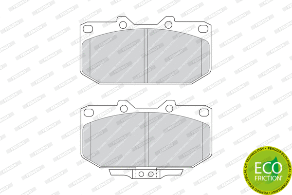 Brake Pad Set, disc brake (FDB986)