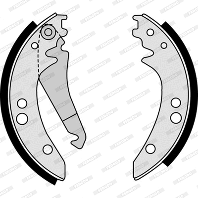 Brake Shoe Set (FSB615)