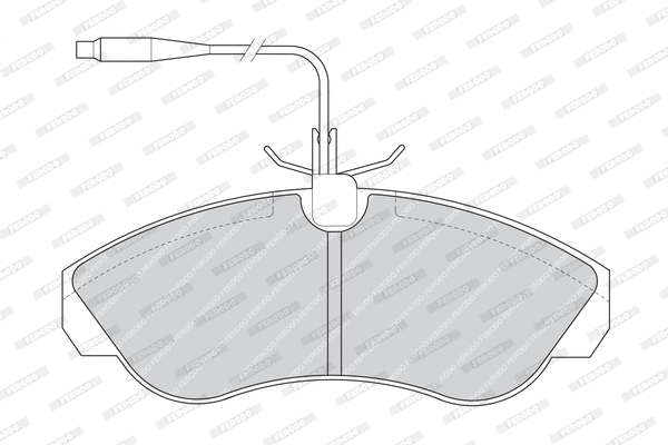 Brake Pad Set, disc brake (FDB968)