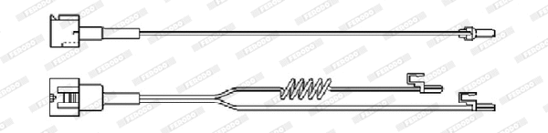 Warning Contact, brake pad wear (FAI101)