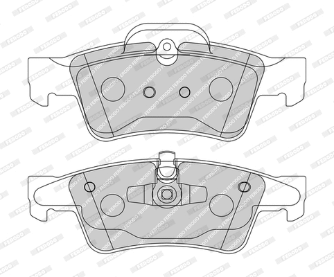 Brake Pad Set, disc brake (FDB1831-D)