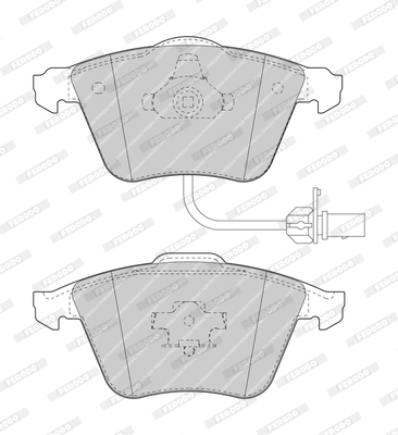 Brake Pad Set, disc brake (FDB1629-OES)