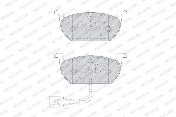 Brake Pad Set, disc brake (FDB4454)
