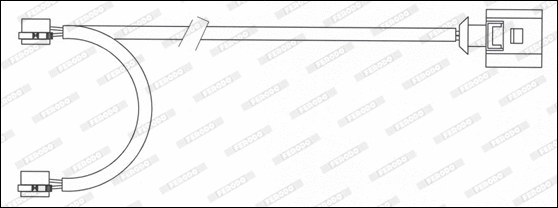 Warning Contact, brake pad wear (FWI347)