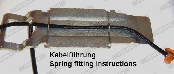 Warning Contact, brake pad wear (FAI172)