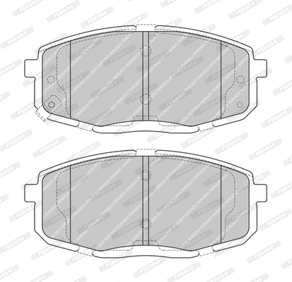 Brake Pad Set, disc brake (FDB4242-D)