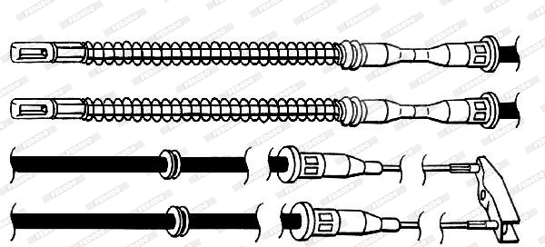 Cable Pull, parking brake (FHB432103)