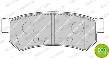 Brake Pad Set, disc brake (FDB4295)