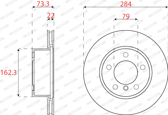 Brake Disc (DDF2196C)