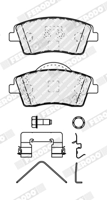 Brake Pad Set, disc brake (FDB5154)