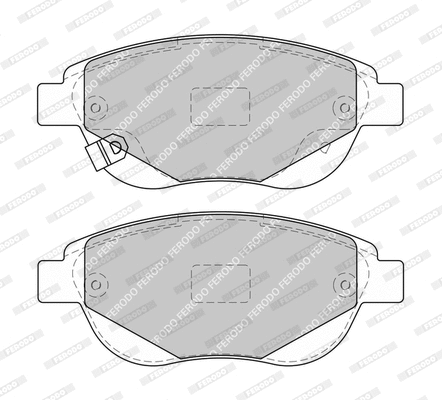 Brake Pad Set, disc brake (FDB4727-D)