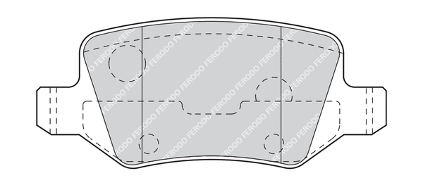 Brake Pad Set, disc brake (FDB1782G)