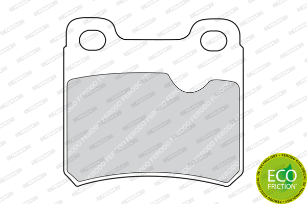 Brake Pad Set, disc brake (FDB586)