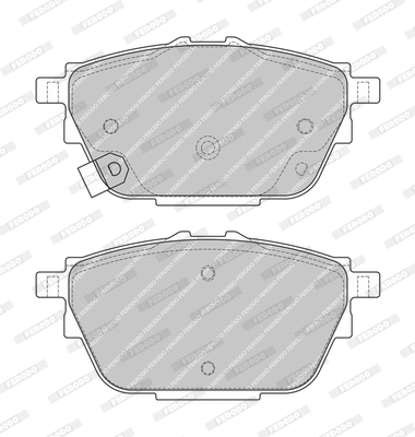 Brake Pad Set, disc brake (FDB4993-D)